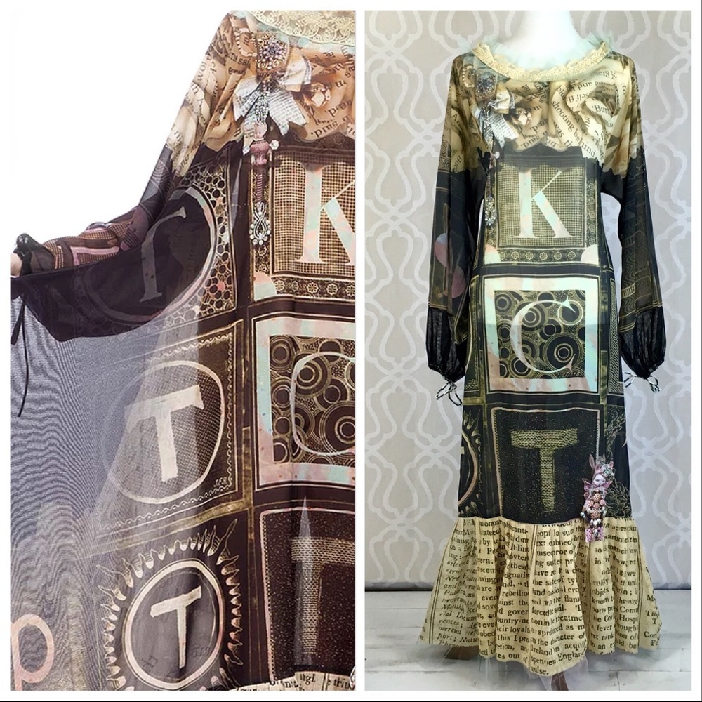*TAKING DOWN* Angel Dust 3D Illusion Shawl Dress - Picture 6 of 8